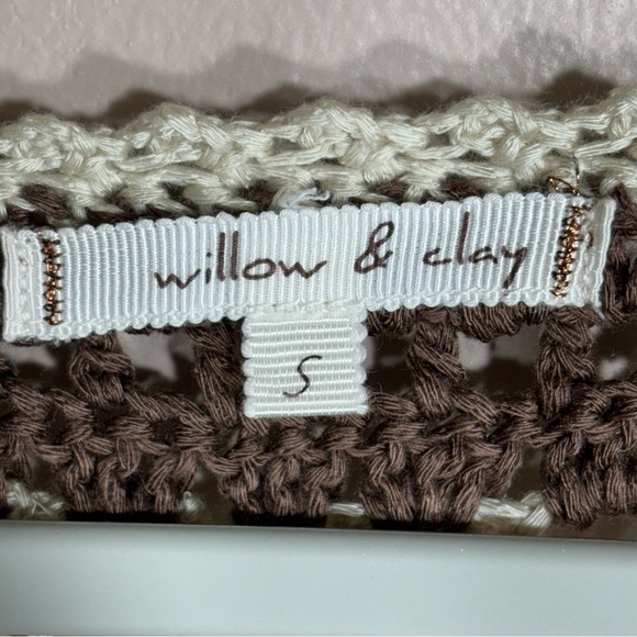 Willow & Clay Crocheted Long Sleeve Open Cardigan With Tie Size S - Picture 12 of 12